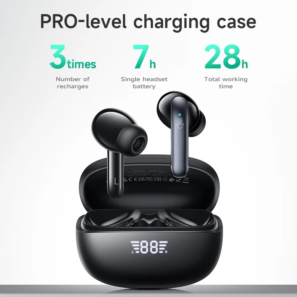 Hoco EQ5 Energy Dual Mic ANC+ENC Bluetooth 5.3 True Wireless Earphone TWS Earbuds