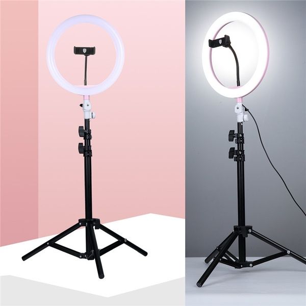 12 Inch LED Ring Light with Adjustable Stand & Phone Holder for Live Streaming, Video Recording, Photography, and Makeup Tutorials