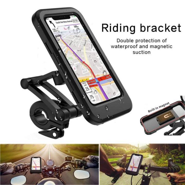 Universal Waterproof Bicycle Phone Holder Bike Motorcycle Handlebar Mobile Phone Stand Mount Waterproof Cell Phone Bracket Case