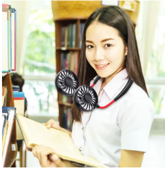 Neck Fan Portable 2000 MAH Rechargeable With USB (Neck Fan / Kitchen Fan / Sports Fan)