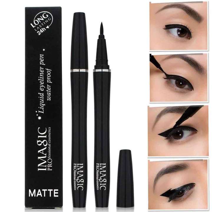 IMAGIC Gel Eyeliner Pen Long lasting Waterproof Kajal Eyeliner - Black